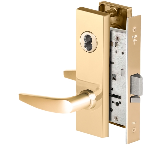 Mortise Lock Bright Brass