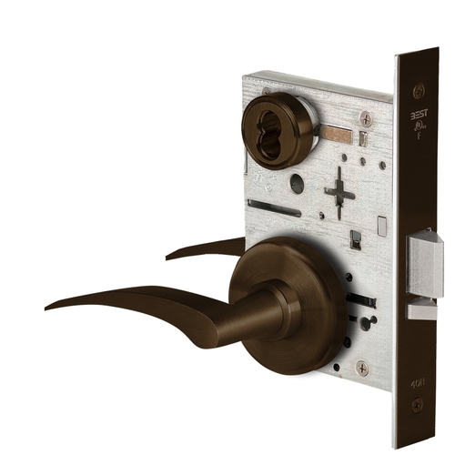 Mortise Lock Dark Oxidized Satin Bronze Oil Rubbed