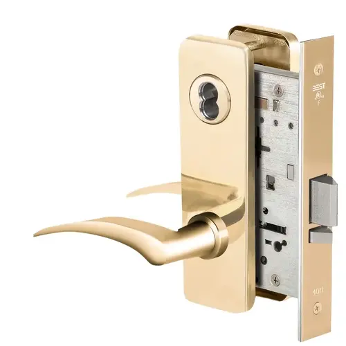 Mortise Lock Bright Brass