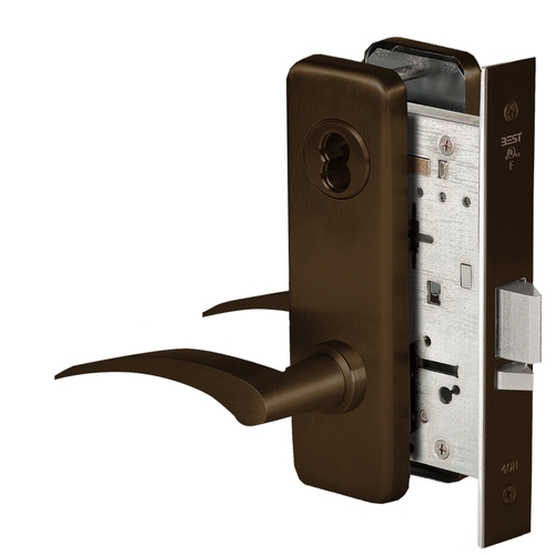 Mortise Lock Satin Bronze Blackened Satin Relieved Clear Coated