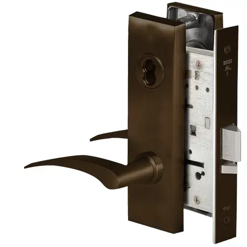 Mortise Lock Dark Bronze Painted