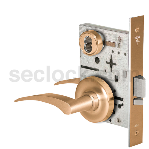 Mortise Lock Satin Bronze Clear Coated