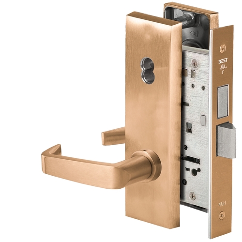 Mortise Lock Satin Bronze Clear Coated