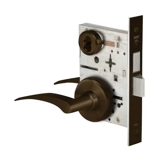 Mortise Lock Dark Bronze Painted