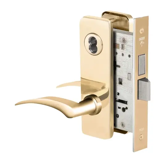 Mortise Lock Bright Brass