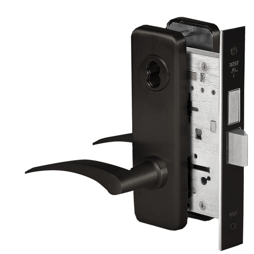 Mortise Lock Flat Black Coated