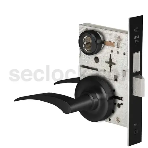 Mortise Lock Flat Black Coated