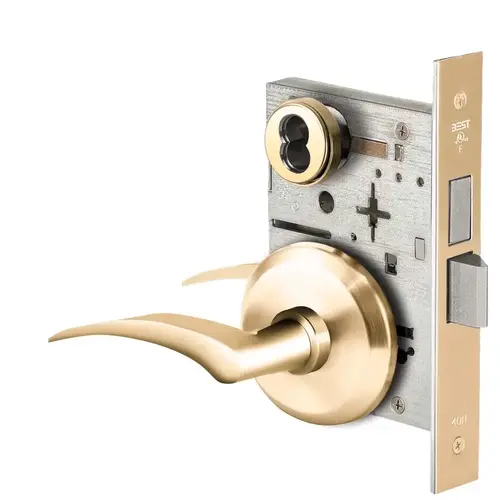 Mortise Lock Bright Brass