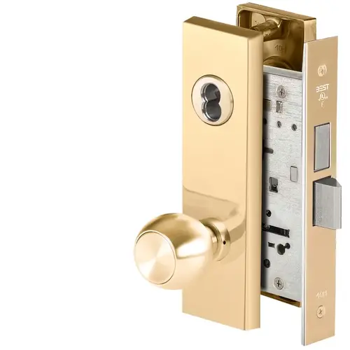 Mortise Lock Bright Brass