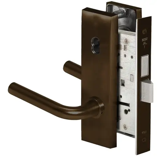 Mortise Lock Dark Oxidized Satin Bronze Oil Rubbed