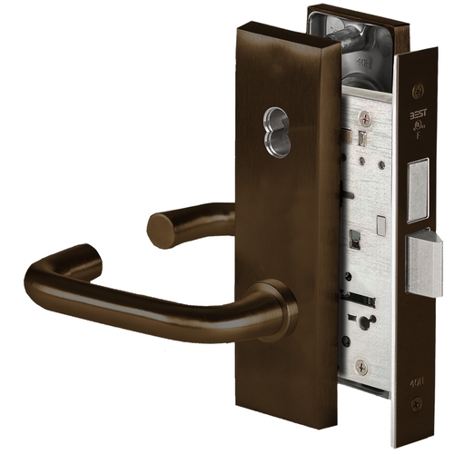 Mortise Lock Dark Bronze Painted