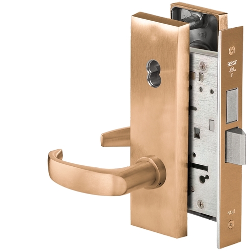 Mortise Lock Satin Bronze Clear Coated