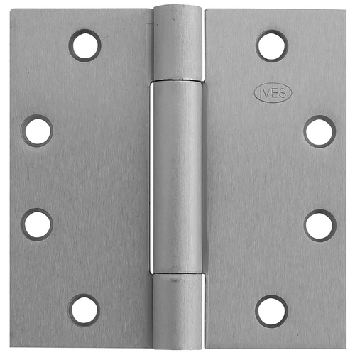 4 1/2" x 4 1/2" Hinge Satin Nickel Plated Clear Coated