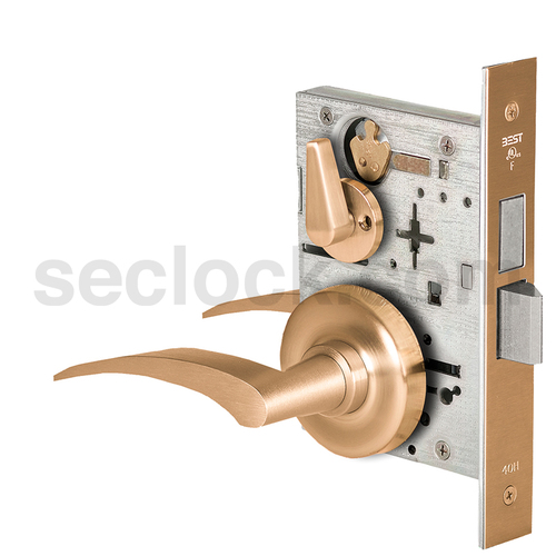 Mortise Lock Satin Bronze Clear Coated