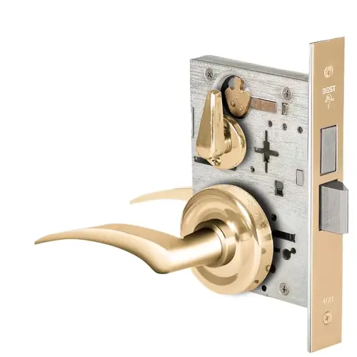 Mortise Lock Bright Brass