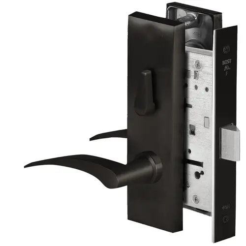 Mortise Lock Flat Black Coated