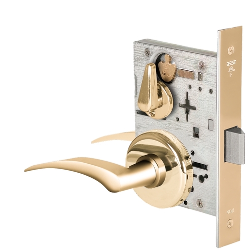 Mortise Lock Bright Brass