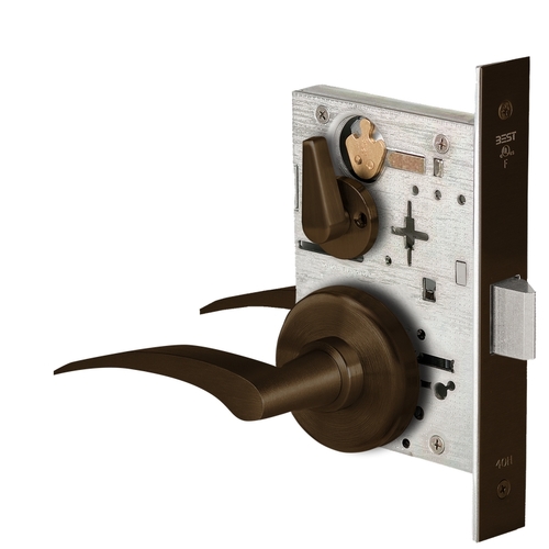 Mortise Lock Dark Oxidized Satin Bronze Oil Rubbed