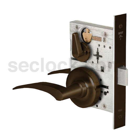 Mortise Lock Dark Oxidized Satin Bronze Oil Rubbed