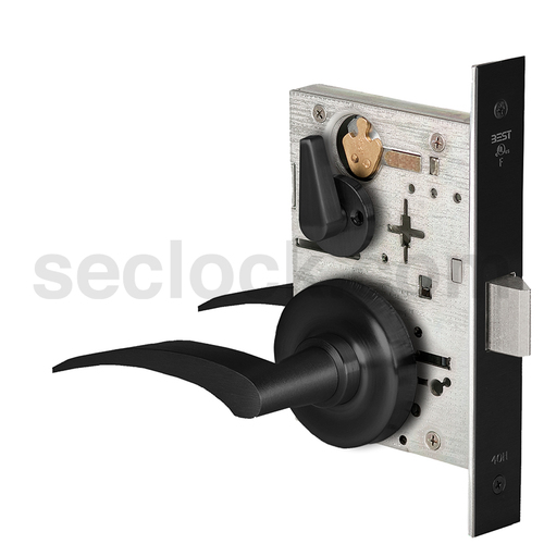 Mortise Lock Flat Black Coated