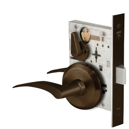 Mortise Lock Dark Bronze Painted