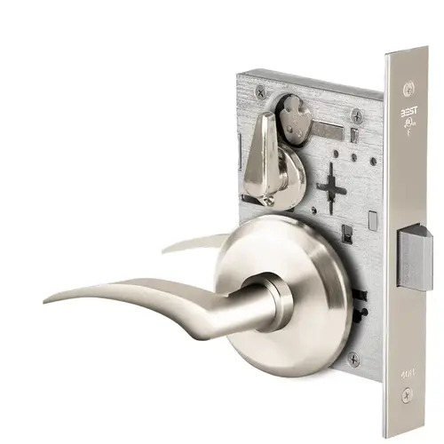 Mortise Lock Bright Nickel Plated Clear Coated