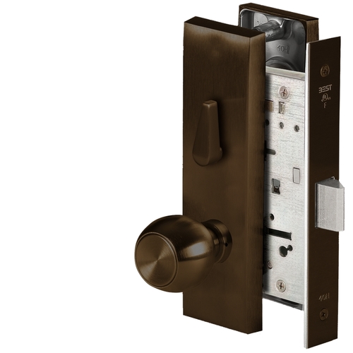 Mortise Lock Satin Bronze Blackened Satin Relieved Clear Coated