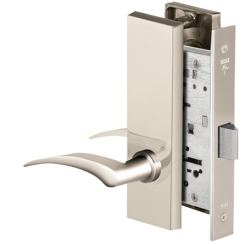 Mortise Lock Bright Nickel Plated Clear Coated