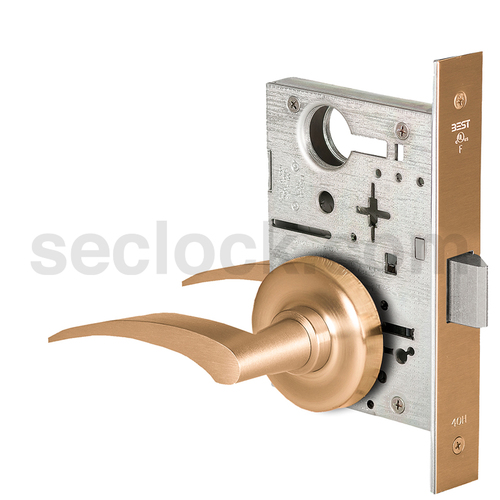 Mortise Lock Satin Bronze Clear Coated