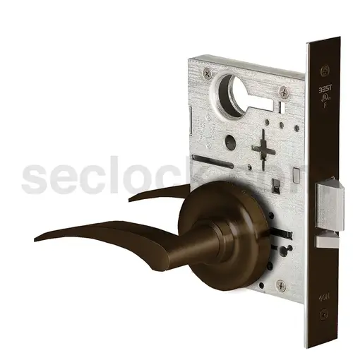 Mortise Lock Satin Bronze Blackened Satin Relieved Clear Coated