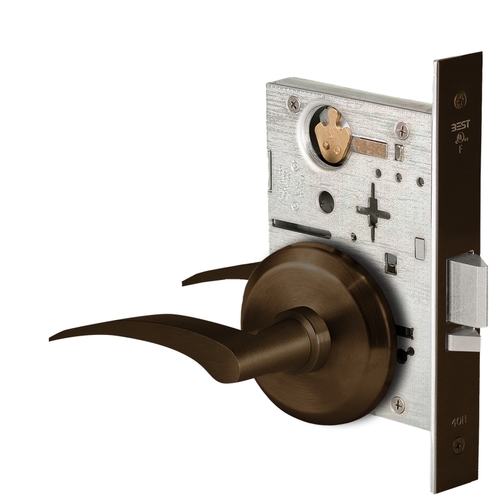 Mortise Lock Dark Oxidized Satin Bronze Oil Rubbed