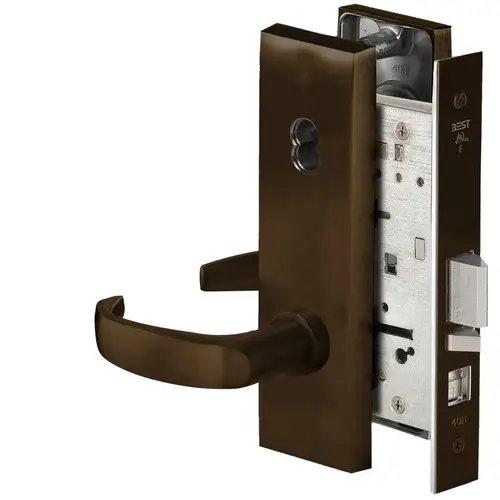 Mortise Lock Dark Oxidized Satin Bronze Oil Rubbed