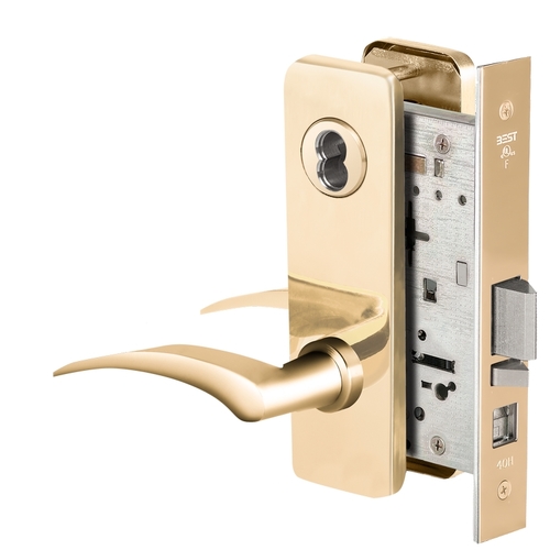 Mortise Lock Bright Brass