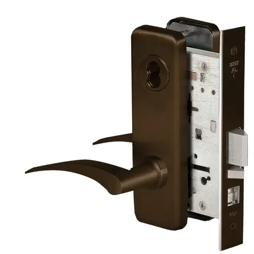 Mortise Lock Dark Bronze Painted