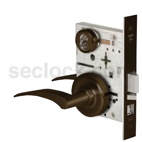 Mortise Lock Dark Bronze Painted