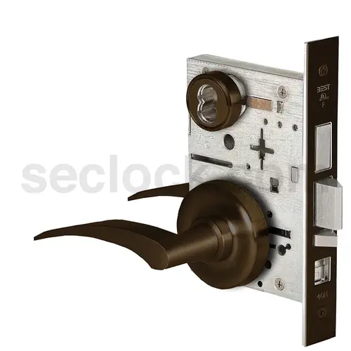 Mortise Lock Dark Oxidized Satin Bronze Oil Rubbed