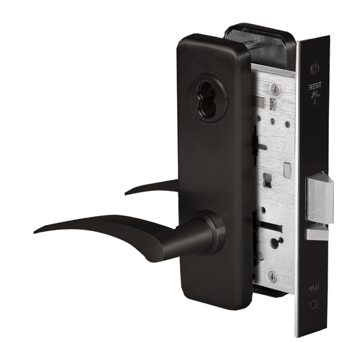 Mortise Lock Flat Black Coated