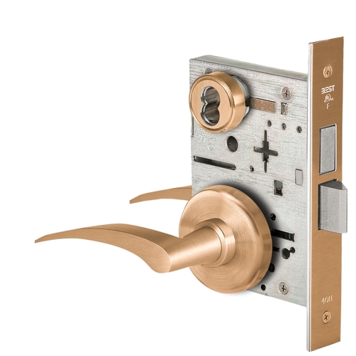 Mortise Lock Satin Bronze Clear Coated