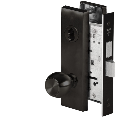 Mortise Lock Flat Black Coated