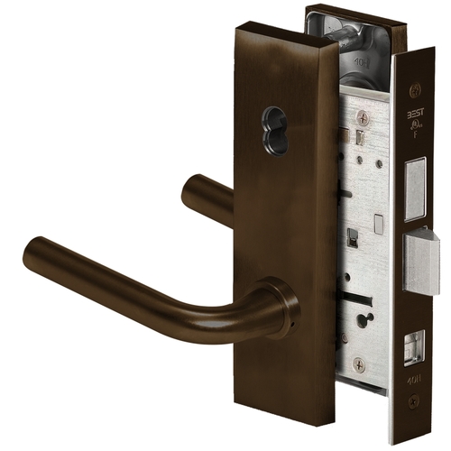 Mortise Lock Satin Bronze Blackened Satin Relieved Clear Coated