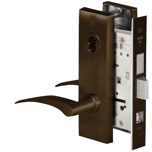 Mortise Lock Dark Oxidized Satin Bronze Oil Rubbed