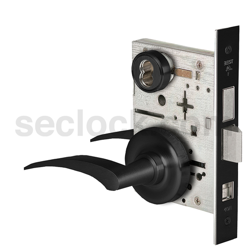 Mortise Lock Flat Black Coated