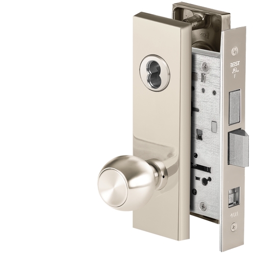 Mortise Lock Bright Nickel Plated Clear Coated