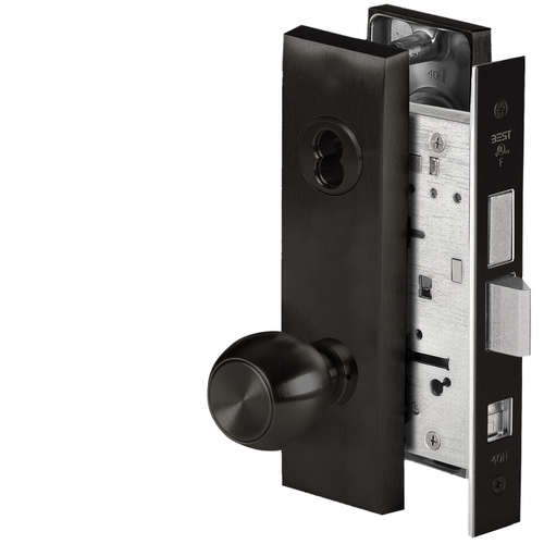 Mortise Lock Flat Black Coated