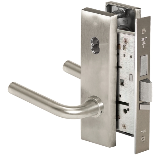 Mortise Lock Satin Nickel Plated Clear Coated