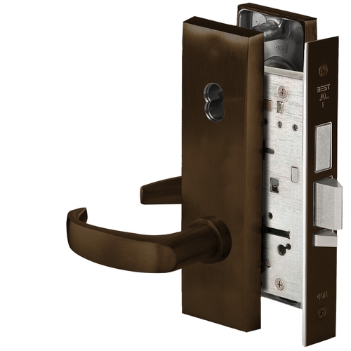 Mortise Lock Satin Bronze Blackened Satin Relieved Clear Coated