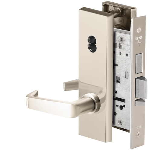 Mortise Lock Bright Nickel Plated Clear Coated