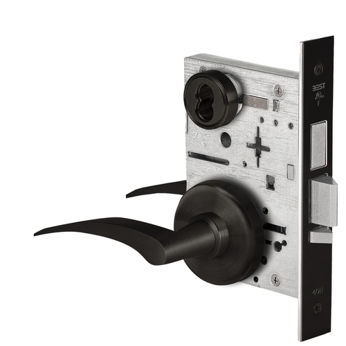 Mortise Lock Flat Black Coated