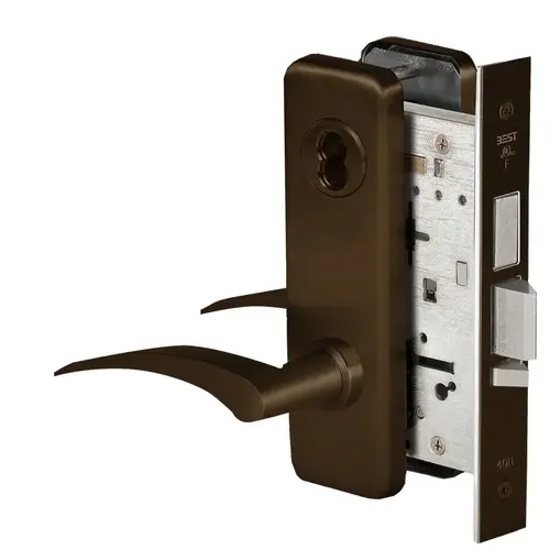 Mortise Lock Dark Oxidized Satin Bronze Oil Rubbed