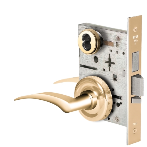 Mortise Lock Bright Brass